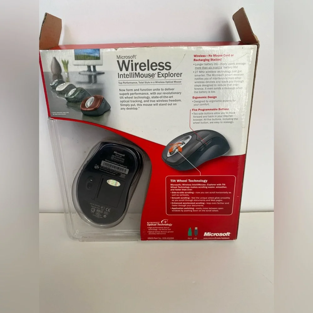 Microsoft Wireless IntelliMouse Explorer Tilt Wheel New